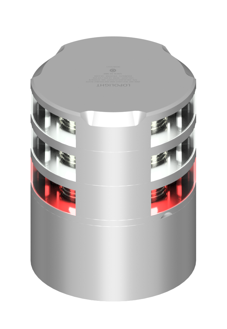 2nm 360° Red + 2nm 360° White, Double, silver